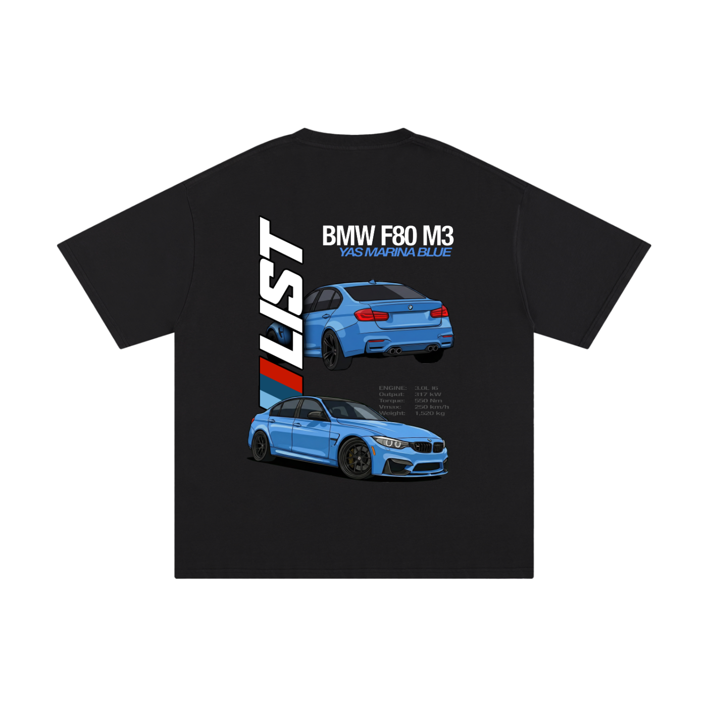 F80 M3 YMB Black Tee